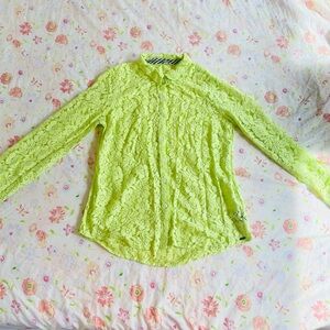 Neon Lace Volcom Blouse